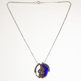 De Passile-Sylvestre Modernist Enamel Necklace