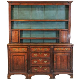 Georgian Oak Welsh Dresser Cupboard