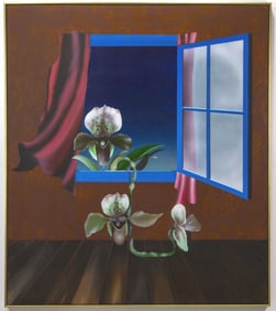 Camille Patha (WA) "The Open Window" Acrylic, 1981