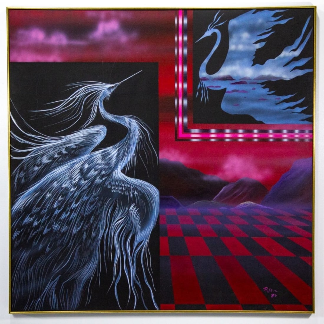 Camille Patha (WA) "Interlude" Acrylic, 1986 (1 of 11)