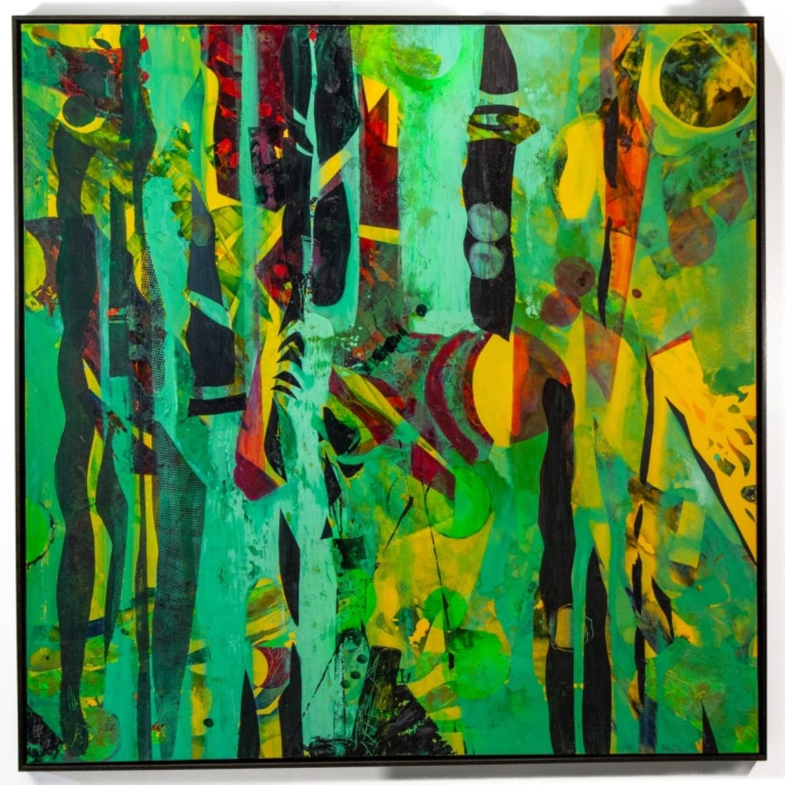 Camille Patha (WA) "Descending Green" Oil, 2007 (1 of 6)