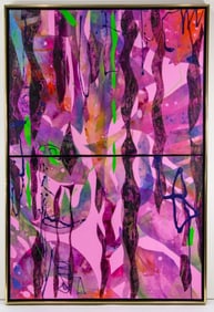 Camille Patha (WA) "Orchid Exposed" Diptych, 2006