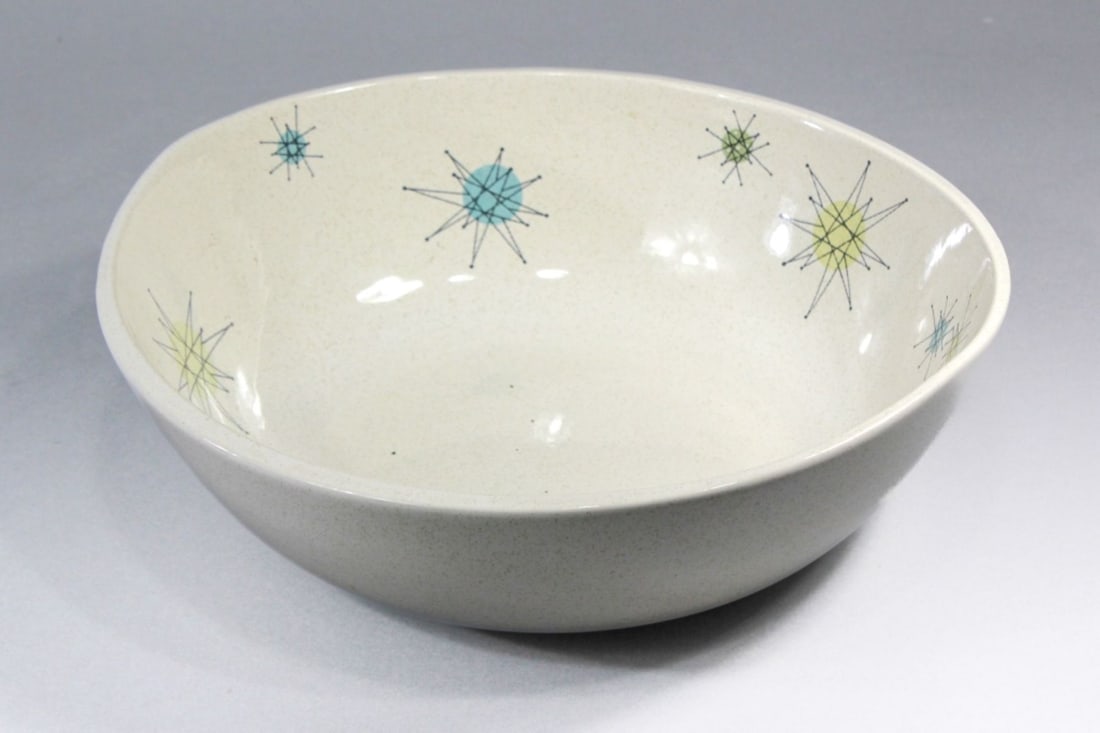 Franciscan Atomic Starburst Salad Bowl 12" (1 of 7)
