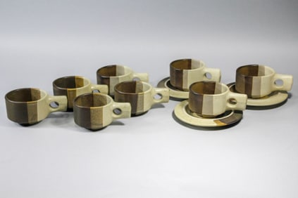 Fabrik Agate Pass Stoneware Cups & Saucers