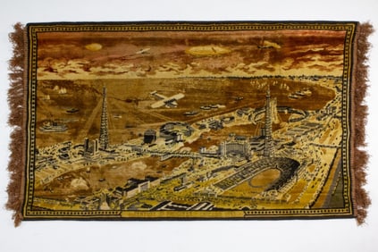 1933 Chicago World's Fair Velvet Tapestry