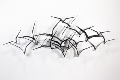 C Jere SEAGULS IN FLIGHT Metal Wall Sculpture