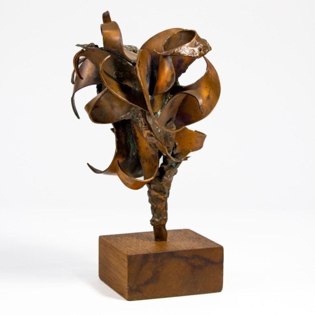 Vintage Brutalist Copper Desk Sculpture (1 of 5)