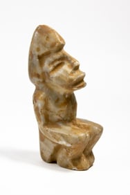 Sitting Toltec Marble Figure, Mexico