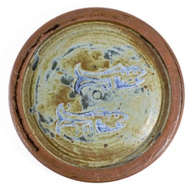 Studio Art Pottery Plate Signed Mike Rogers