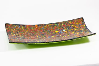 Mid Century Glazed Ceramic Console Dish