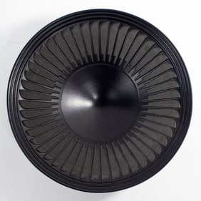 Haeger Pottery Black Feather Bowl 262