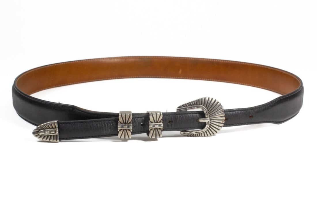 Alexander's Sterling Western Belt Buckle Set (1 of 7)