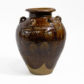 Antique Chinese/Southeast Asia Dragon Martaban Jar