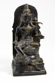 Antique Southeast Asian Bronze Bodhisattva Figure