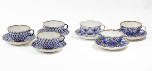 Lomonosov Tea Cup and Saucer Sets