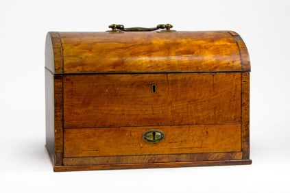 Large Antique Domed Top Desk Box