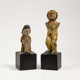 Antique Carved Altar Santos Figure Fragments