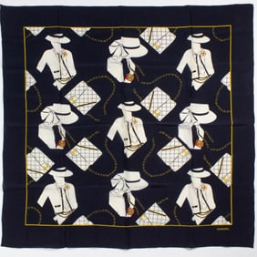 Chanel Coco Silhouette Silk Scarf