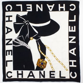 Chanel Coco Silhouette Silk Scarf