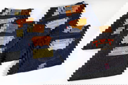 (4) Vintage 1980s Levi's Original 501 Jeans NOS