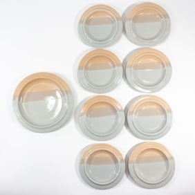 Fabrik Peach Agate Pass Stoneware Bread Plates