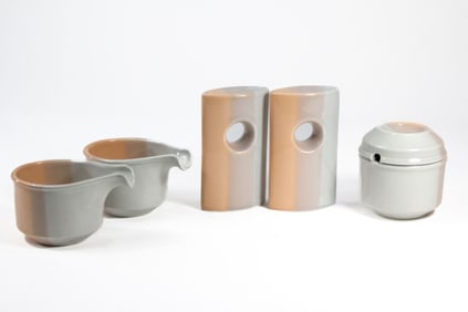 Fabrik Peach Agate Pass Sugar / Creamers/ Shakers