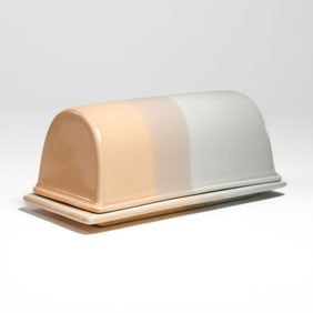 Fabrik Peach Agate Pass Stoneware Butter Dish