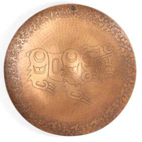 Harold Alfred Northwest Coast Design Copper Plate