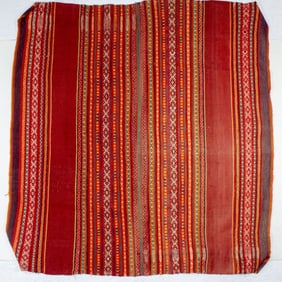 Latin American Ikat Dyed Woven Wool Textile