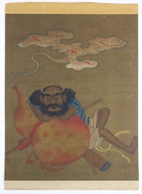 Antique Chinese Li Tieguai Painting on Silk