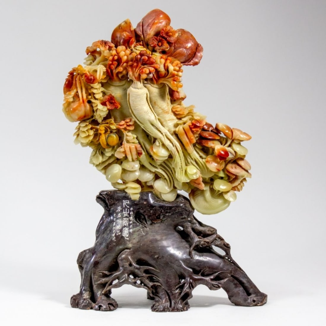 Chinese Carved Soapstone Parsnips Statue (1 of 8)