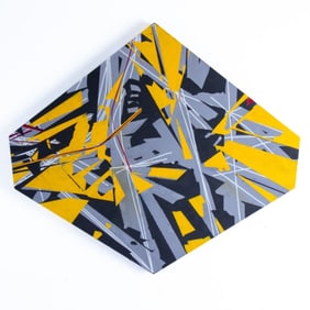 Camille Patha (WA) "War" Acrylic on Linen, 2017