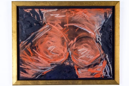 Camille Patha (WA) "Great Buns" Oil Crayon, 2020