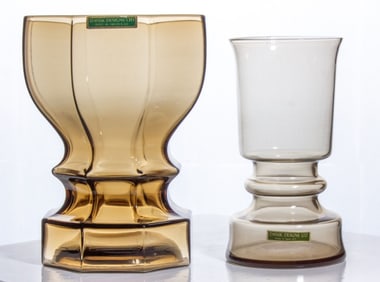 Vintage Dansk Designs Glass Vases