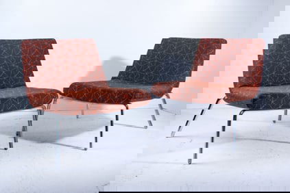 Pair of Keilhauer Mark Kapka Celia Lounge Chairs