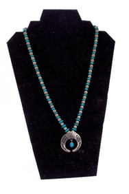 Navajo Sterling Silver & Turquoise Necklace