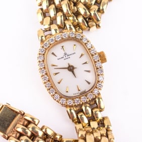 Baume & Mercier 14K & Diamond Womens Watch
