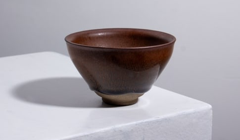 Chinese Hares Fur Pottery Temmoku Bowl