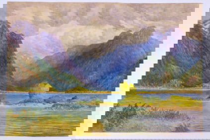 John Wood Laing "Fraser Valley" Watercolor