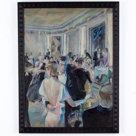 "Ballroom Dancing" Oil on Canvas Painting