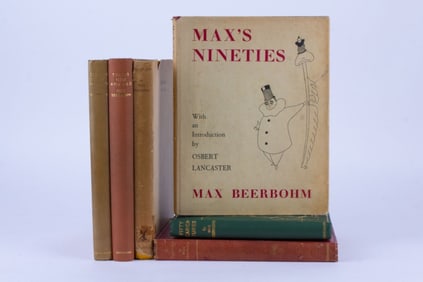 6 Max Beerbohm First Edition Illustrated Books