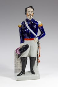 Antique Staffordshire Pottery Napoleon III Figure
