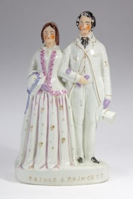 Antique Staffordshire Prince & Princess of Wales