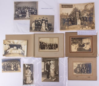 Group of Vintage Japanese Wedding Photos