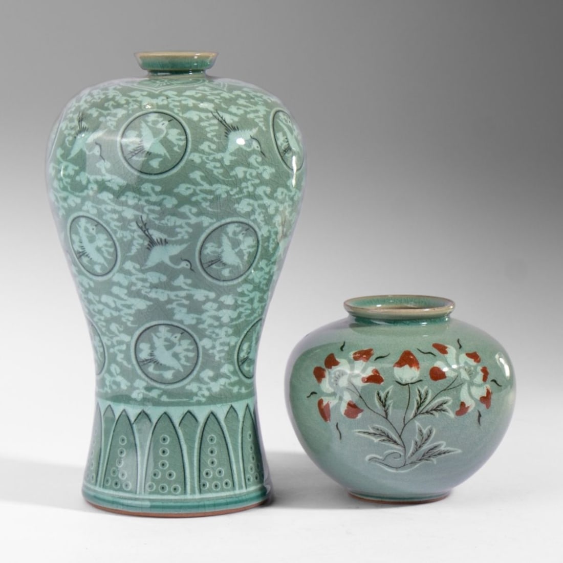 Two Korean Inlaid Celadon Pottery Pieces (1 of 10)