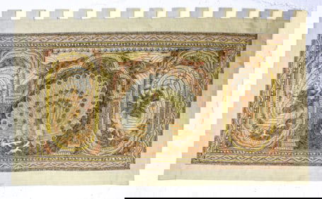 Large Burmese/Thai Kalaga Peacock Tapestry