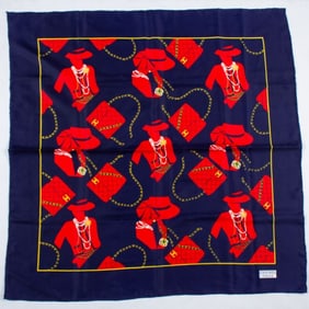 Chanel Coco Silhouette Silk Scarf