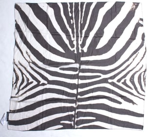 Dolce & Gabbana Zebra Print Silk Scarf