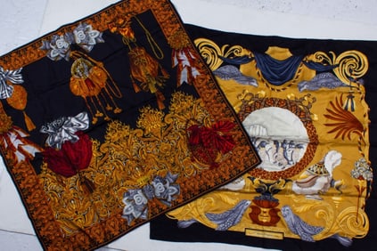 Ferragamo & Gianfranco Ferre Silk Scarves