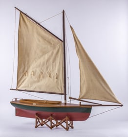 Vintage Model Sailboat Sloop